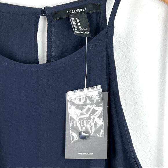 Forever 21 Navy Blue Halter Dress Size Medium New with Tags. - Picture 2 of 5